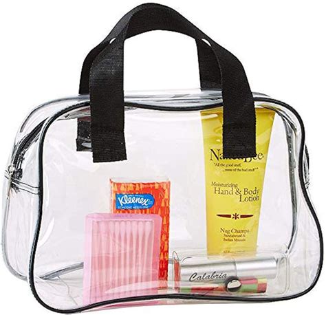 10x5.25 clear make up bag.